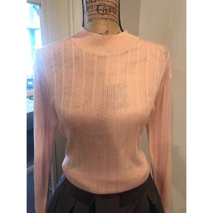 Pink long sleeve summer knit sweater #shesdarlin!